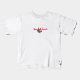 pad thai - Thai red - Flag color - with sketch Kids T-Shirt